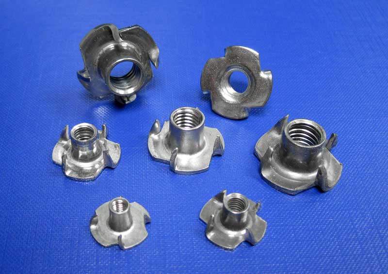 Tee Nuts For Wood - 4 Prong (image for) Tee Nuts For Wood - 4 Prong
